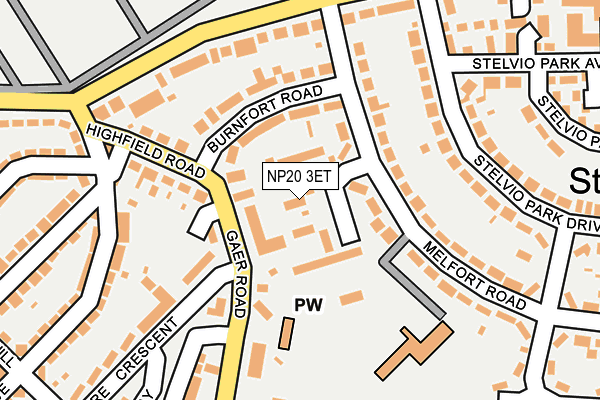 NP20 3ET map - OS OpenMap – Local (Ordnance Survey)