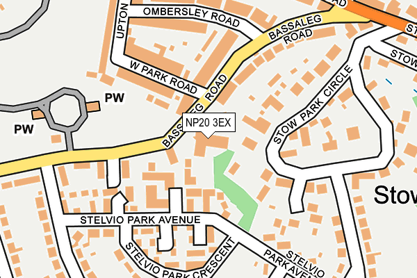 NP20 3EX map - OS OpenMap – Local (Ordnance Survey)
