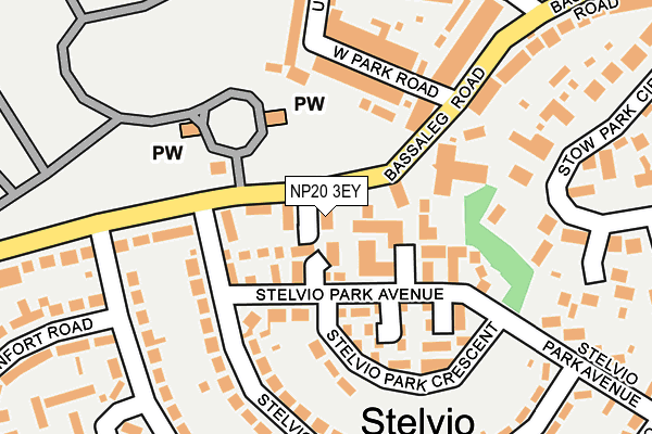 NP20 3EY map - OS OpenMap – Local (Ordnance Survey)