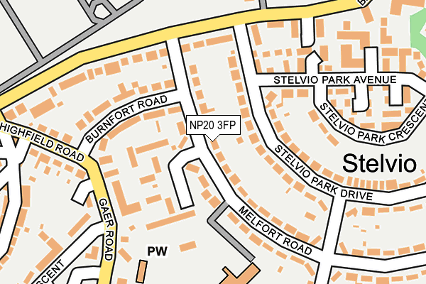 NP20 3FP map - OS OpenMap – Local (Ordnance Survey)