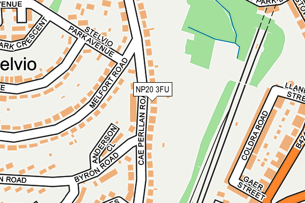 NP20 3FU map - OS OpenMap – Local (Ordnance Survey)