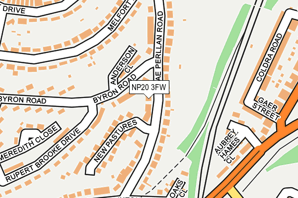 NP20 3FW map - OS OpenMap – Local (Ordnance Survey)