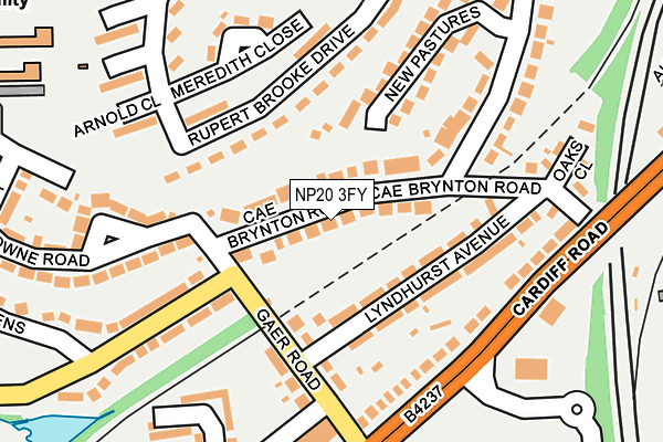 NP20 3FY map - OS OpenMap – Local (Ordnance Survey)