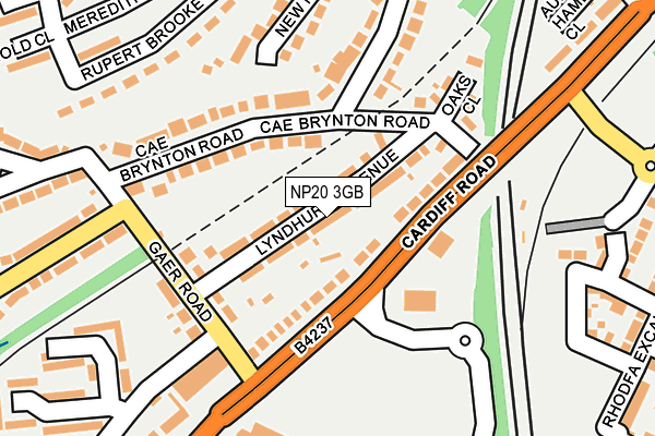 NP20 3GB map - OS OpenMap – Local (Ordnance Survey)