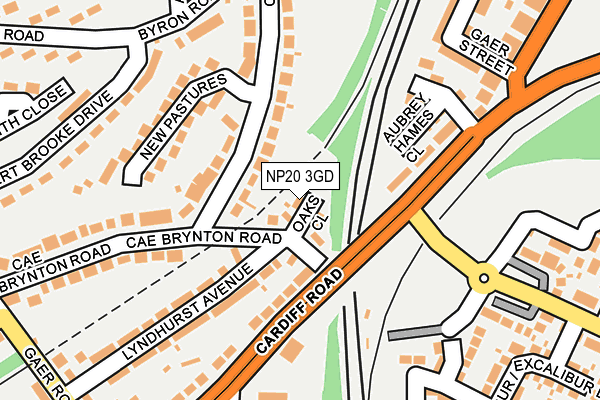 NP20 3GD map - OS OpenMap – Local (Ordnance Survey)