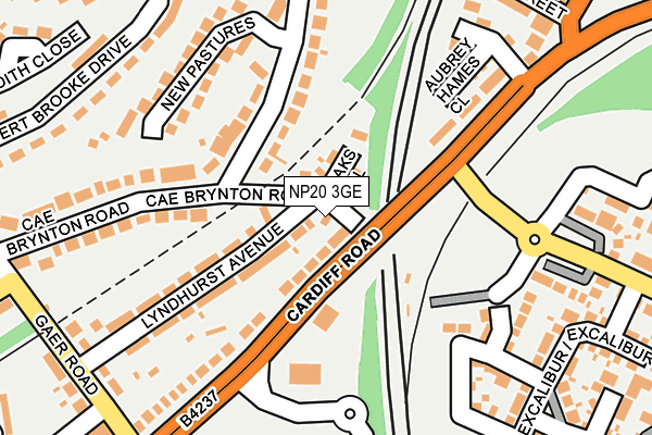 NP20 3GE map - OS OpenMap – Local (Ordnance Survey)