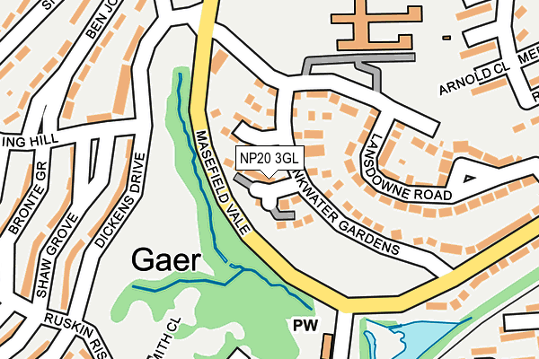 NP20 3GL map - OS OpenMap – Local (Ordnance Survey)