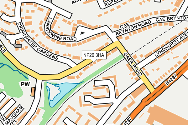 NP20 3HA map - OS OpenMap – Local (Ordnance Survey)