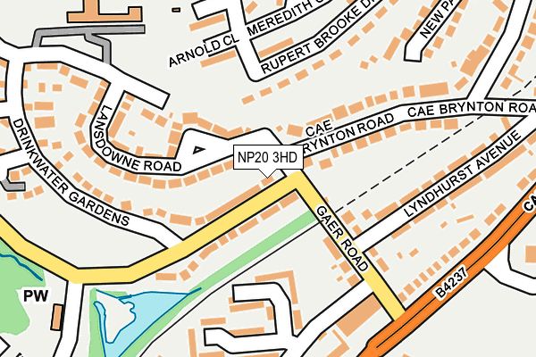 NP20 3HD map - OS OpenMap – Local (Ordnance Survey)