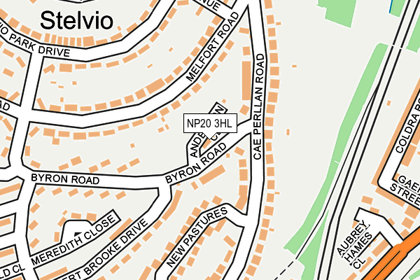 NP20 3HL map - OS OpenMap – Local (Ordnance Survey)