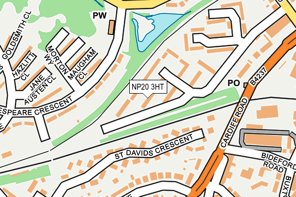 NP20 3HT map - OS OpenMap – Local (Ordnance Survey)