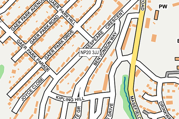 NP20 3JJ map - OS OpenMap – Local (Ordnance Survey)