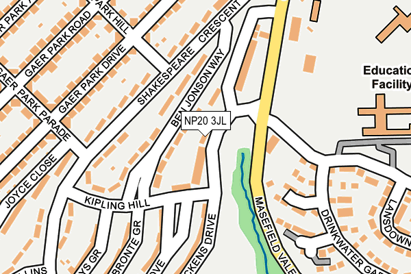 NP20 3JL map - OS OpenMap – Local (Ordnance Survey)