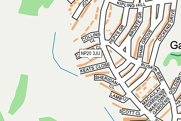 NP20 3JU map - OS OpenMap – Local (Ordnance Survey)