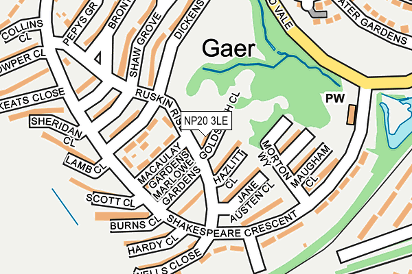 NP20 3LE map - OS OpenMap – Local (Ordnance Survey)