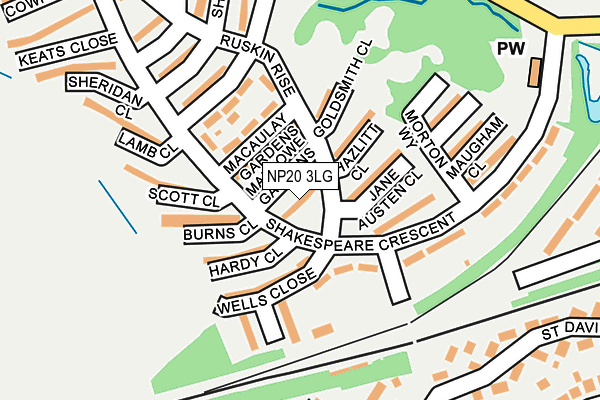 NP20 3LG map - OS OpenMap – Local (Ordnance Survey)