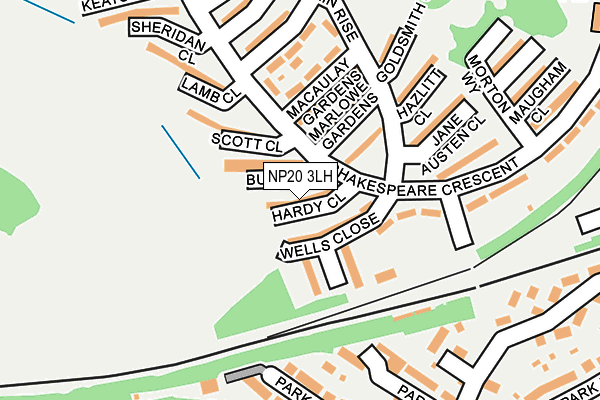 NP20 3LH map - OS OpenMap – Local (Ordnance Survey)