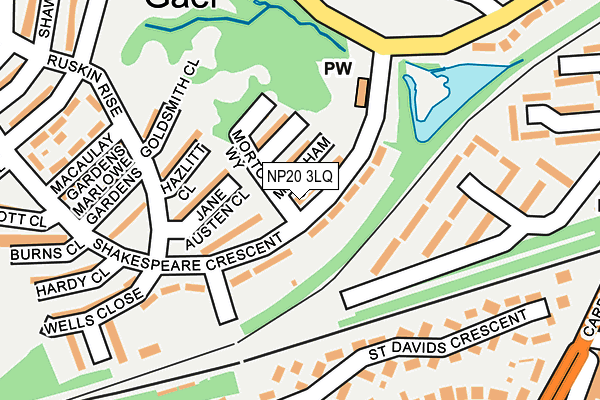 NP20 3LQ map - OS OpenMap – Local (Ordnance Survey)
