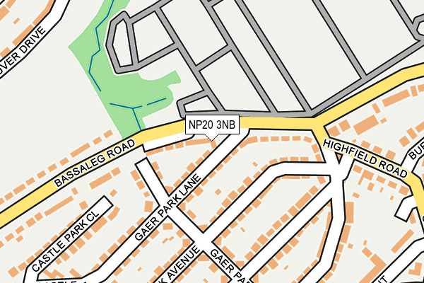 NP20 3NB map - OS OpenMap – Local (Ordnance Survey)