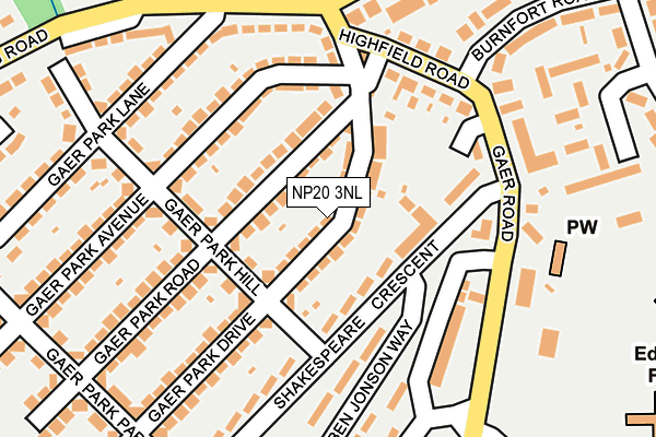 NP20 3NL map - OS OpenMap – Local (Ordnance Survey)