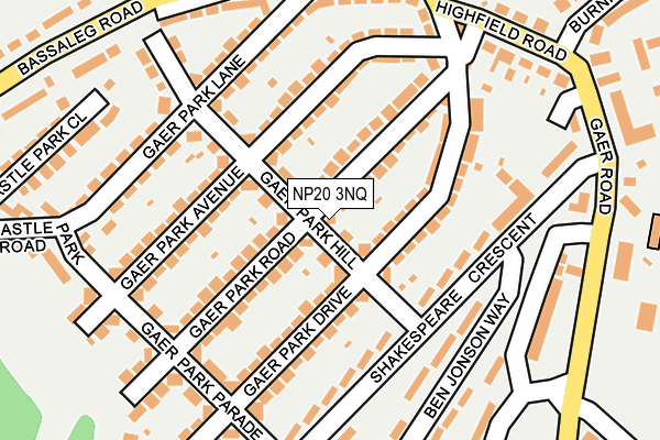 NP20 3NQ map - OS OpenMap – Local (Ordnance Survey)