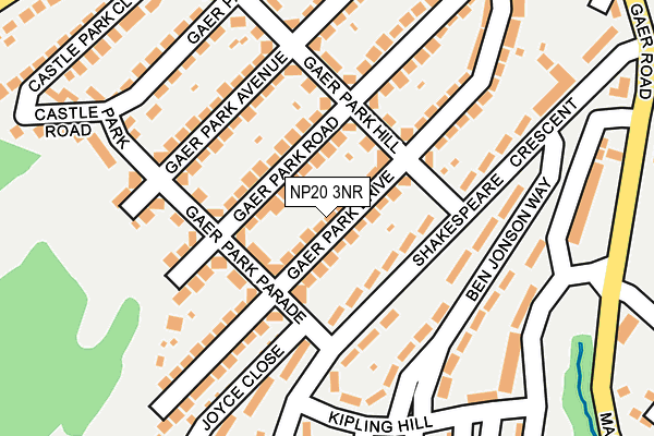 NP20 3NR map - OS OpenMap – Local (Ordnance Survey)