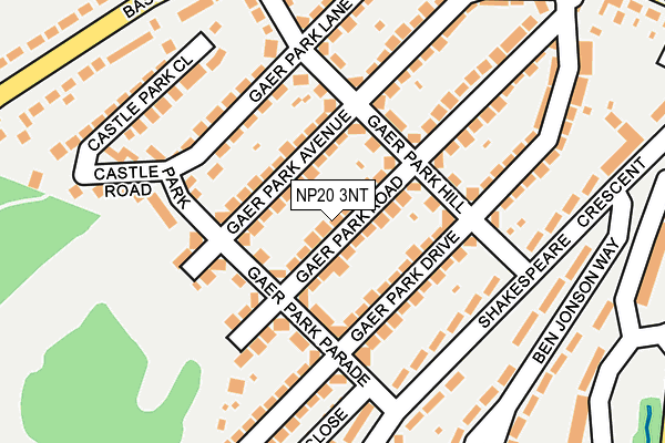 NP20 3NT map - OS OpenMap – Local (Ordnance Survey)