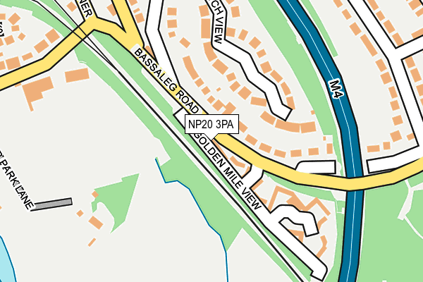 NP20 3PA map - OS OpenMap – Local (Ordnance Survey)