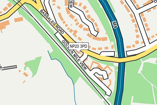 NP20 3PD map - OS OpenMap – Local (Ordnance Survey)