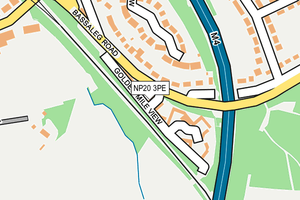 NP20 3PE map - OS OpenMap – Local (Ordnance Survey)