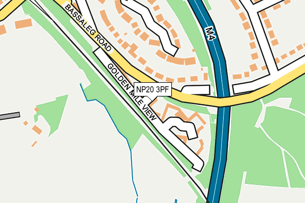 NP20 3PF map - OS OpenMap – Local (Ordnance Survey)