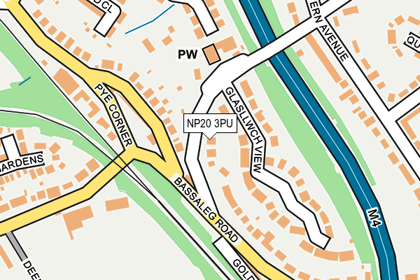 NP20 3PU map - OS OpenMap – Local (Ordnance Survey)