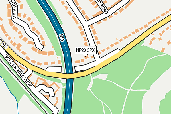 NP20 3PX map - OS OpenMap – Local (Ordnance Survey)