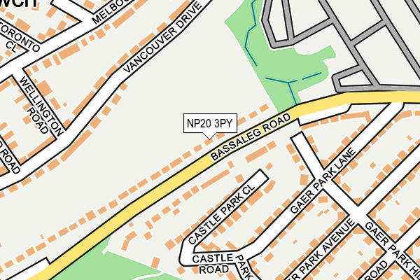 NP20 3PY map - OS OpenMap – Local (Ordnance Survey)