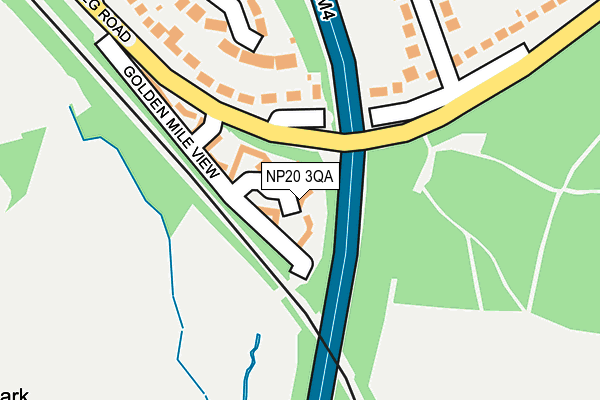NP20 3QA map - OS OpenMap – Local (Ordnance Survey)