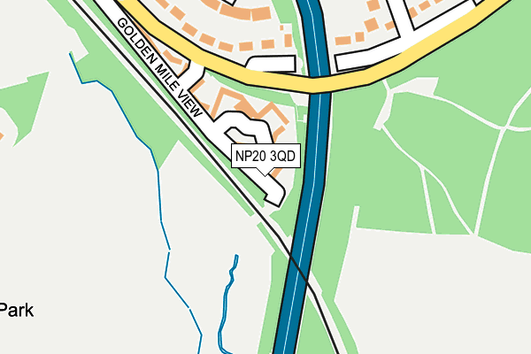 NP20 3QD map - OS OpenMap – Local (Ordnance Survey)