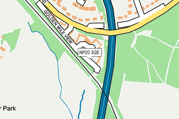 NP20 3QE map - OS OpenMap – Local (Ordnance Survey)