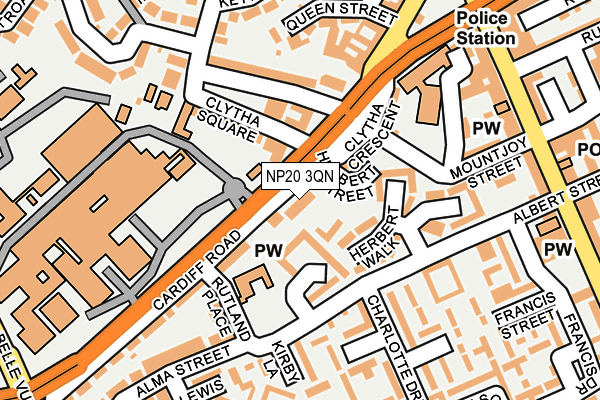 NP20 3QN map - OS OpenMap – Local (Ordnance Survey)