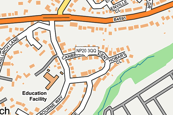 NP20 3QQ map - OS OpenMap – Local (Ordnance Survey)