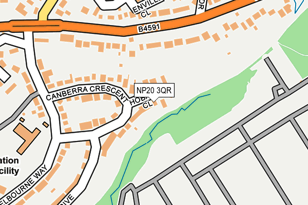 NP20 3QR map - OS OpenMap – Local (Ordnance Survey)