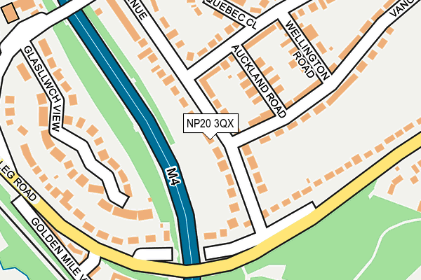 NP20 3QX map - OS OpenMap – Local (Ordnance Survey)