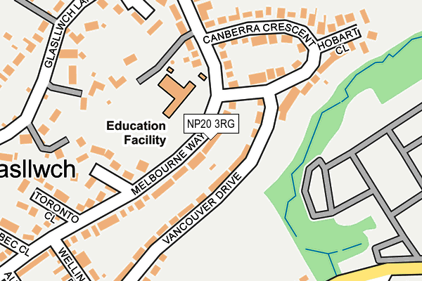 NP20 3RG map - OS OpenMap – Local (Ordnance Survey)