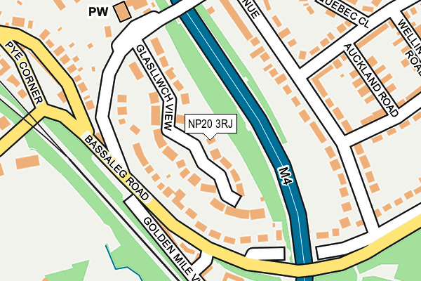 NP20 3RJ map - OS OpenMap – Local (Ordnance Survey)
