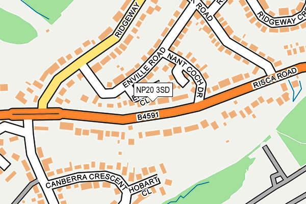 NP20 3SD map - OS OpenMap – Local (Ordnance Survey)