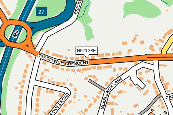 NP20 3SE map - OS OpenMap – Local (Ordnance Survey)