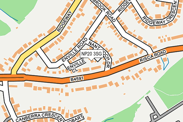 NP20 3SG map - OS OpenMap – Local (Ordnance Survey)