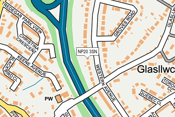 NP20 3SN map - OS OpenMap – Local (Ordnance Survey)