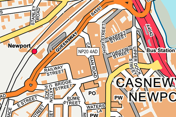 NP20 4AD map - OS OpenMap – Local (Ordnance Survey)
