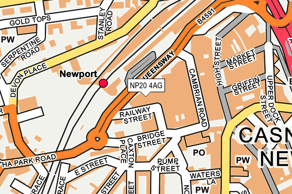 NP20 4AG map - OS OpenMap – Local (Ordnance Survey)