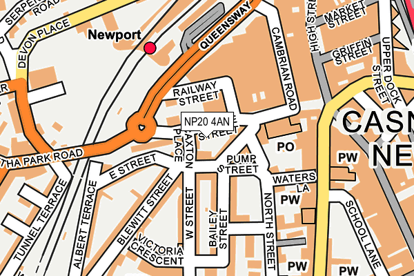 NP20 4AN map - OS OpenMap – Local (Ordnance Survey)